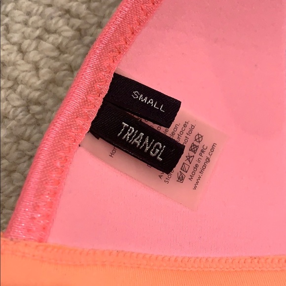 Neon triangl bikini top - Picture 2 of 4